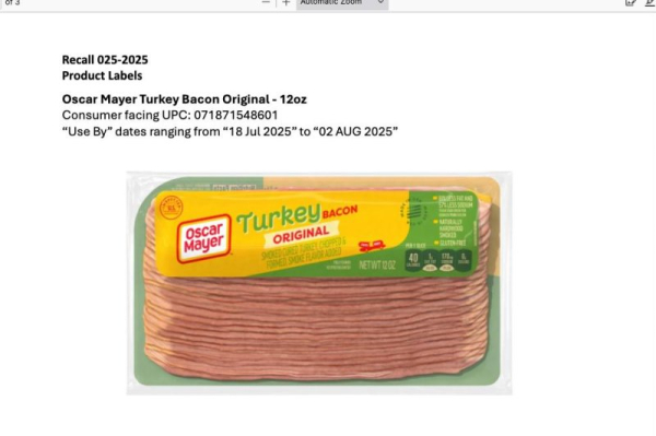 Kraft Heinz recalls 368,000 pounds of fully cooked turkey bacon